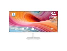 MSI Monitor Business PRO MP341CQW E12 Ívelt 34" QHD 3440x1440 120Hz VA White